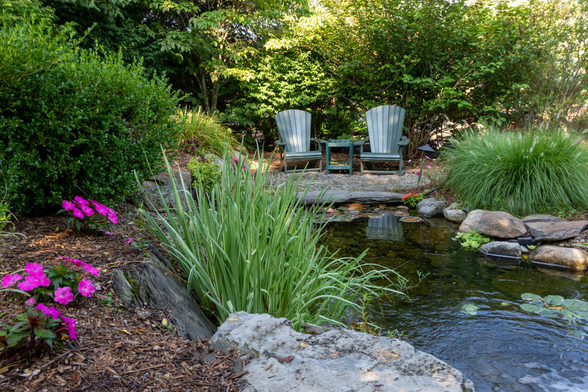 Teich im Garten